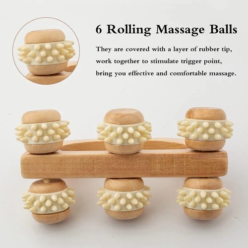 Wooden massage roller tool - massage,