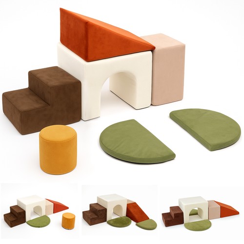Kids soft play set 6pcs - soft, foam