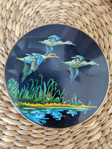 Vintage 1940s blue - blue, enamel