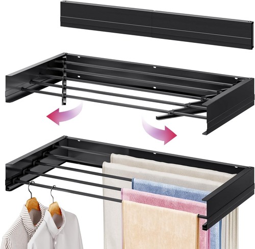 Wall mounted clothes airer - mounted,
