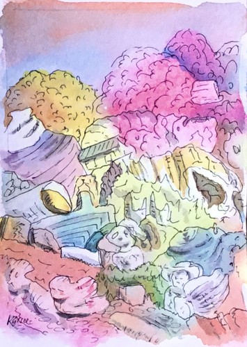 Artist trading card aceo - trading,