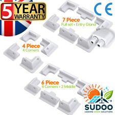 Solar Panel Mounting Bracket ABS White for Caravan , Motorhome Boat. No Drilling