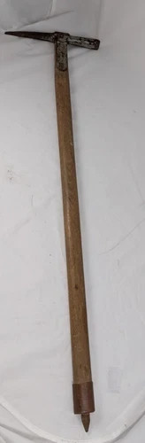 Wooden vintage ice axe - wooden,
