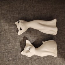 Pair Of Vintage Porcelain Cat