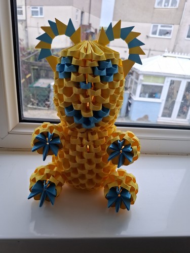 Origami paper bear - origami,