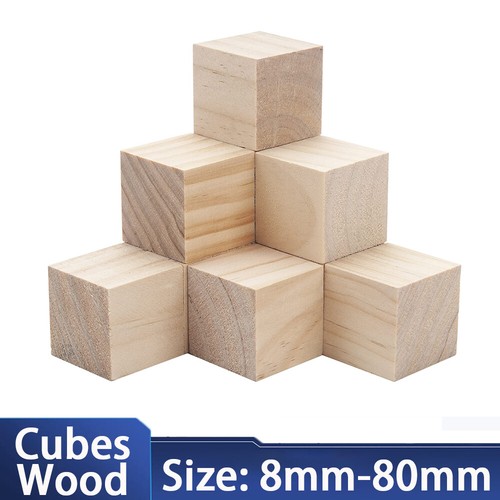 Natural wooden blocks cubes - natural,