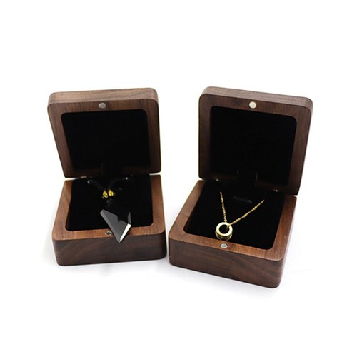 Walnut wooden jewelry box - jewelry,