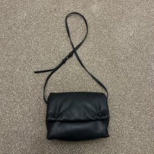 MANGO BLACK FAUX LEATHER
