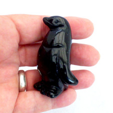 Penguin Ornament Hand Carved