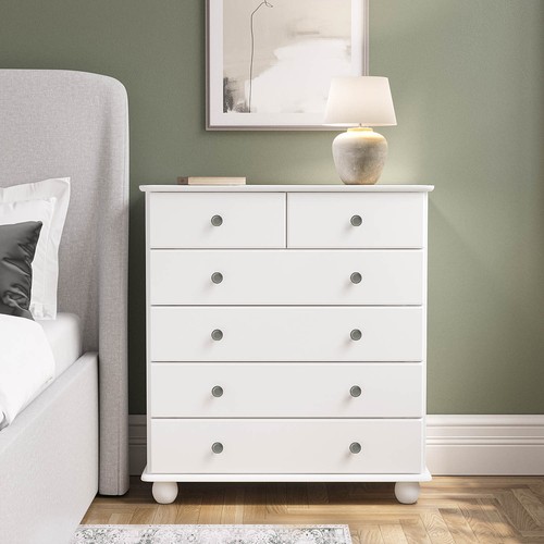 White drawer chest of - white,