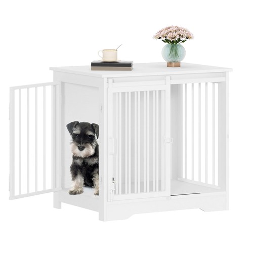 Wooden dog crate - wooden, furniture