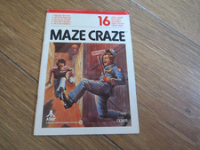 ATARI 2600  MAZE CRAZE  instruction manual  1978   Original complete