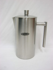 Stellar Cafetiere Matt Stainless Steel Coffee Maker Press 6 Cup 0.8L SM61