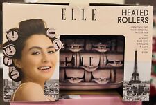 ELLE HEATED ROLLERS CLIPS CREATE VOLUME WAVES OR CURLE YOUR HAIR HEATING CASE
