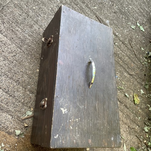 Vintage primitive wooden - vintage, box