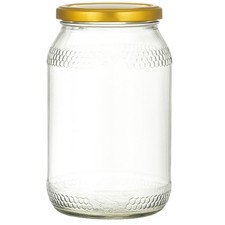 16 x 900ml Glass Bee Jars