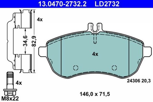 Disc ceramic brake pad - disc,