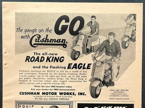 1958 cushman motor scooter - cushman,