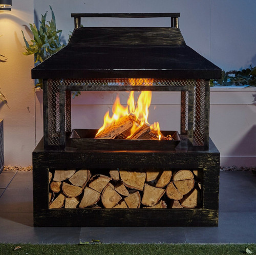 Gardenline steel outdoor log - outdoor,