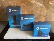 Elgato Wave 3 Premium Microphone + Anti Vibration Mount + Pop Filter
