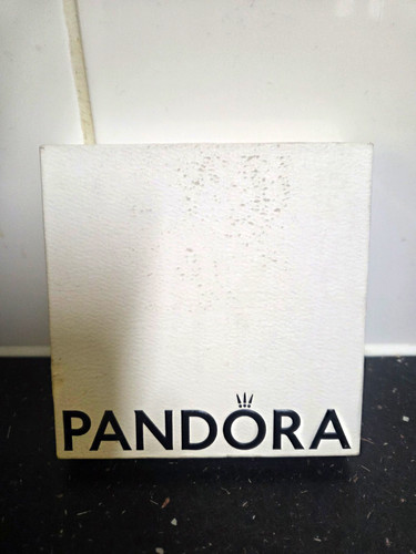 Pandora black leather - leather, charm
