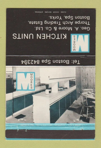 Matchbook cover moores - cover,