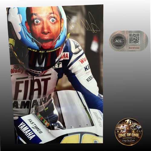 Valentino rossi signed 16x12 - valentino,