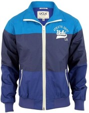 UCLA track jacket blue showerproof men's size Large stevenson UCJK937