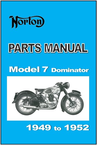 Norton parts manual model - model, 7