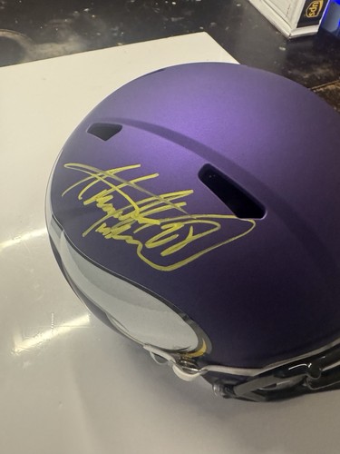 Adrian peterson autographed - adrian,