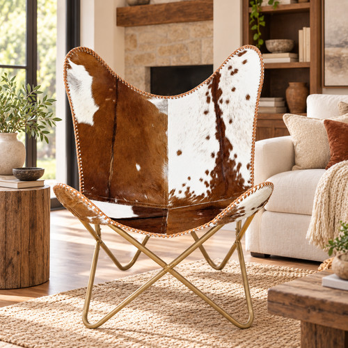 Cowhide leather butterfly - cowhide,