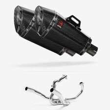 Lextek Carbon Fibre XP8C 210mm Exhaust System for SUZUKI SV1000 (03-07) Silencer