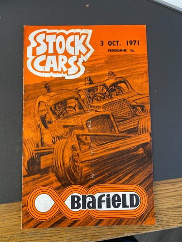 Stock car racing programme - car,