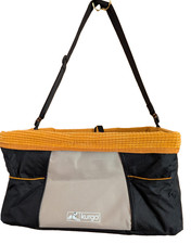 Kurgo Heather Car Booster Seat For Dogs  Orange/Black - Belt Tether Soft Lining