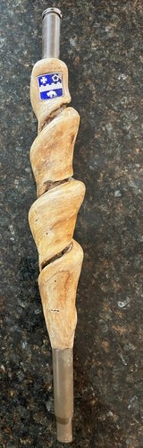 Vtg trench art military wood - vtg,