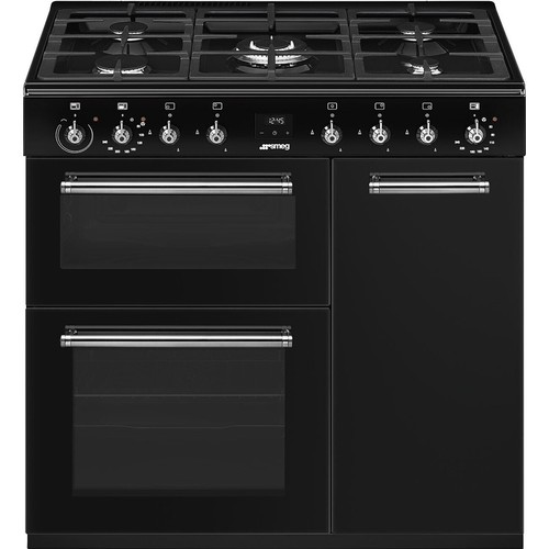 Smeg range cooker black - range,