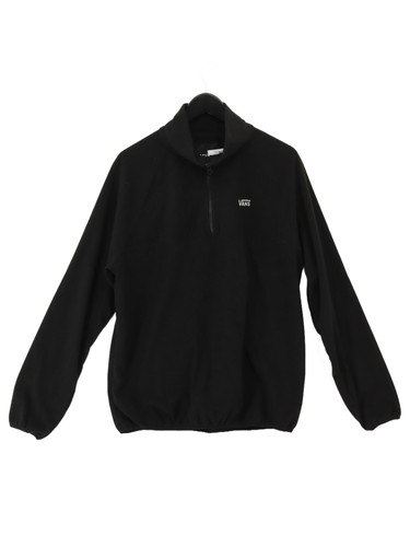 Vans men hoodie black 100 - vans,