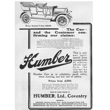 HUMBER MOTOR CAR Edwardian