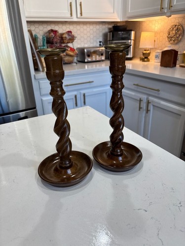 Pair antique english oak - pair,