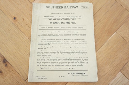 1937 southern railway - railway, havant