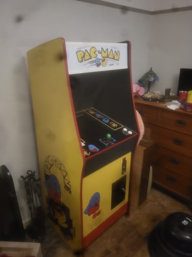 Pac man themed upright arcade - man,