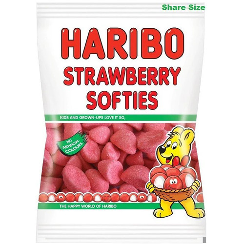Haribo strawberry softies - strawberry,