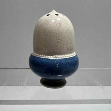 Moorcroft Early Blue & White Acorn Shaped Salt Pepper Cruet Pot