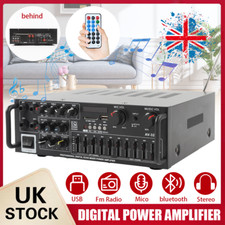 2000W Digital Power Amplifier Bluetooth Stereo HiFi Audio 2CH USB SD FM Remote