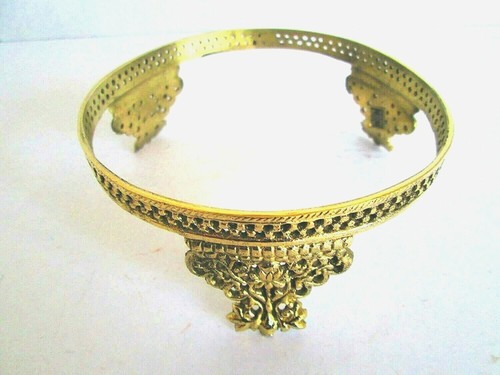 Solid brass crown crystal - brass,