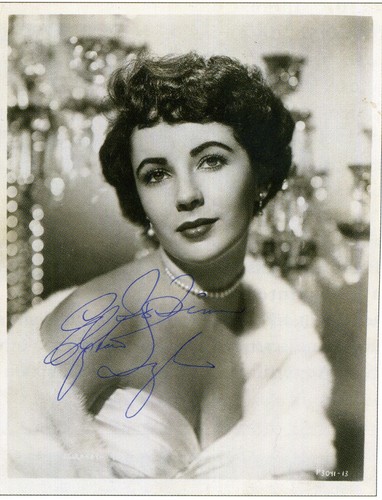 Elizabeth taylor autographed - taylor,