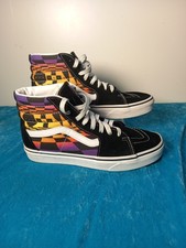 Vans Graphic Check Sk8-Hi mens/womens  Shoes Black-Multi size 7 UK VGC. 