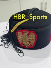 WW2 era Italian Military Style Fez Cap Historical Replica For Collectors Black