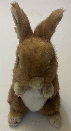 Brown and white rabbit 40cm - brown,