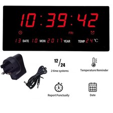 14" Digital LED Wall Clock